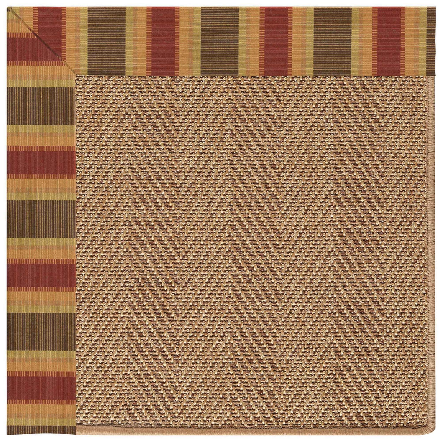 Islamorada-Herringbone - Indoor/Outdoor Bordered Rug - Dimone Sequoia
