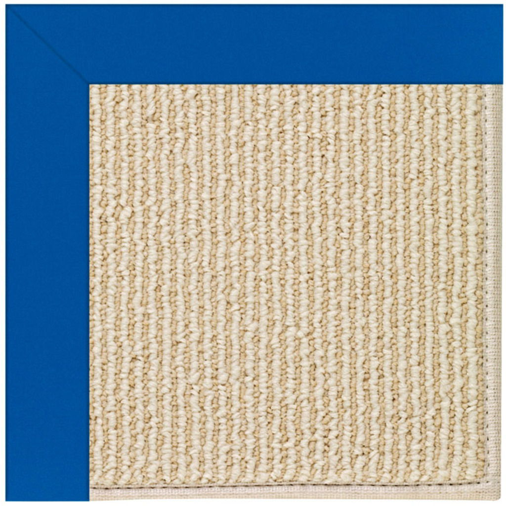 Creative Concepts-Beach Sisal - Indoor/Outdoor Bordered Rug - Canvas Pacific Blue