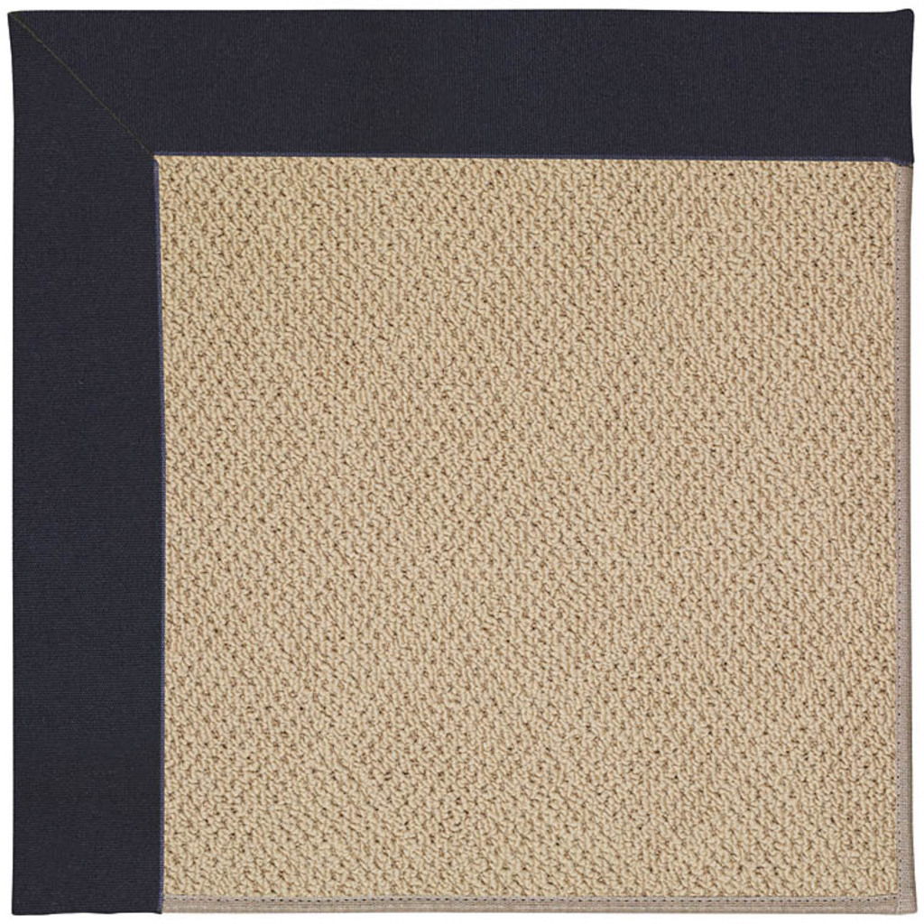 Creative Concepts-Cane Wicker - Indoor/Outdoor Bordered Rug - Canvas Navy