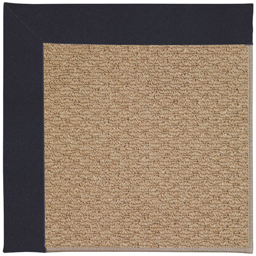Creative Concepts-Raffia - Indoor/Outdoor Bordered Rug - Canvas Navy
