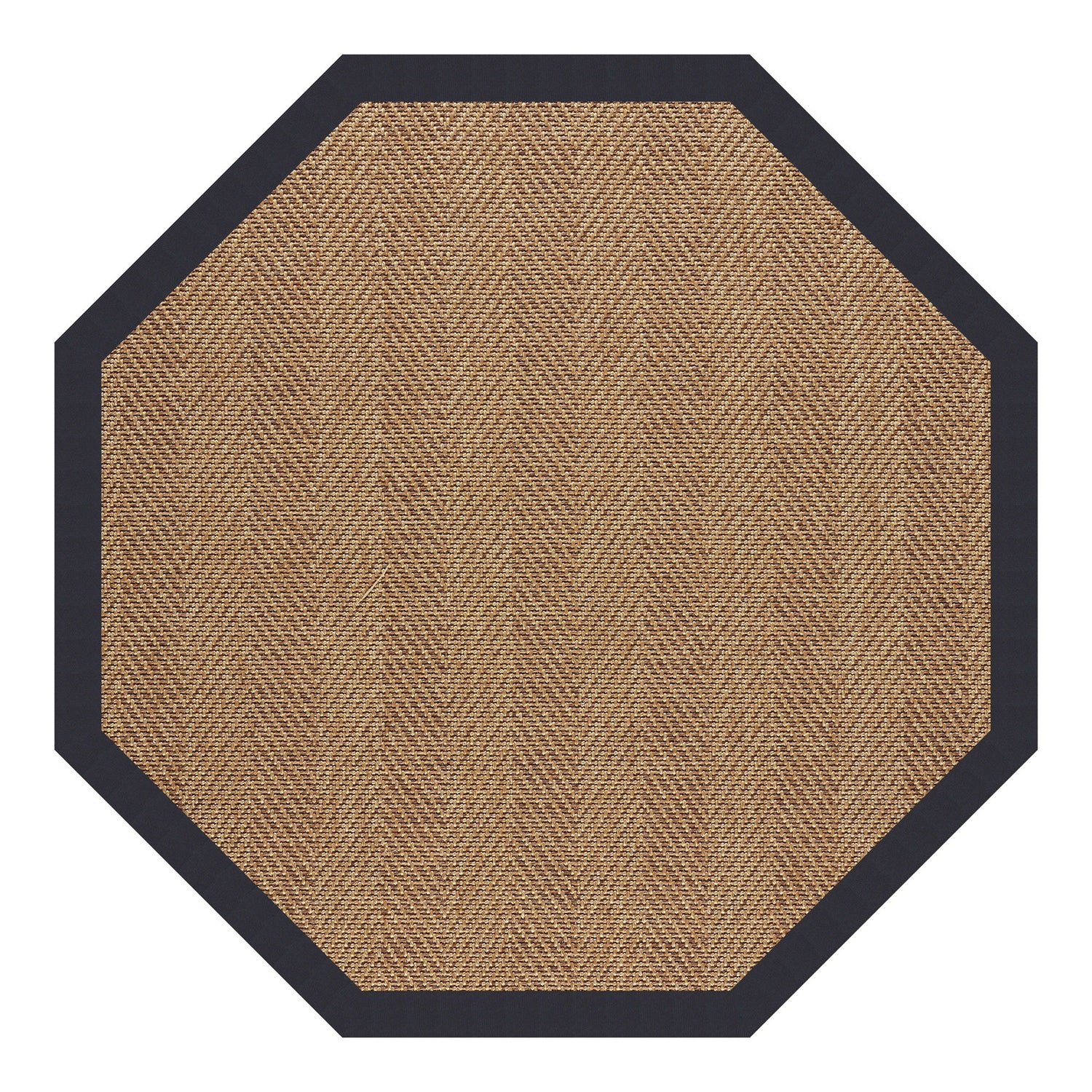 Islamorada-Herringbone - 7' 9" Indoor/Outdoor Bordered Rug - Canvas Navy