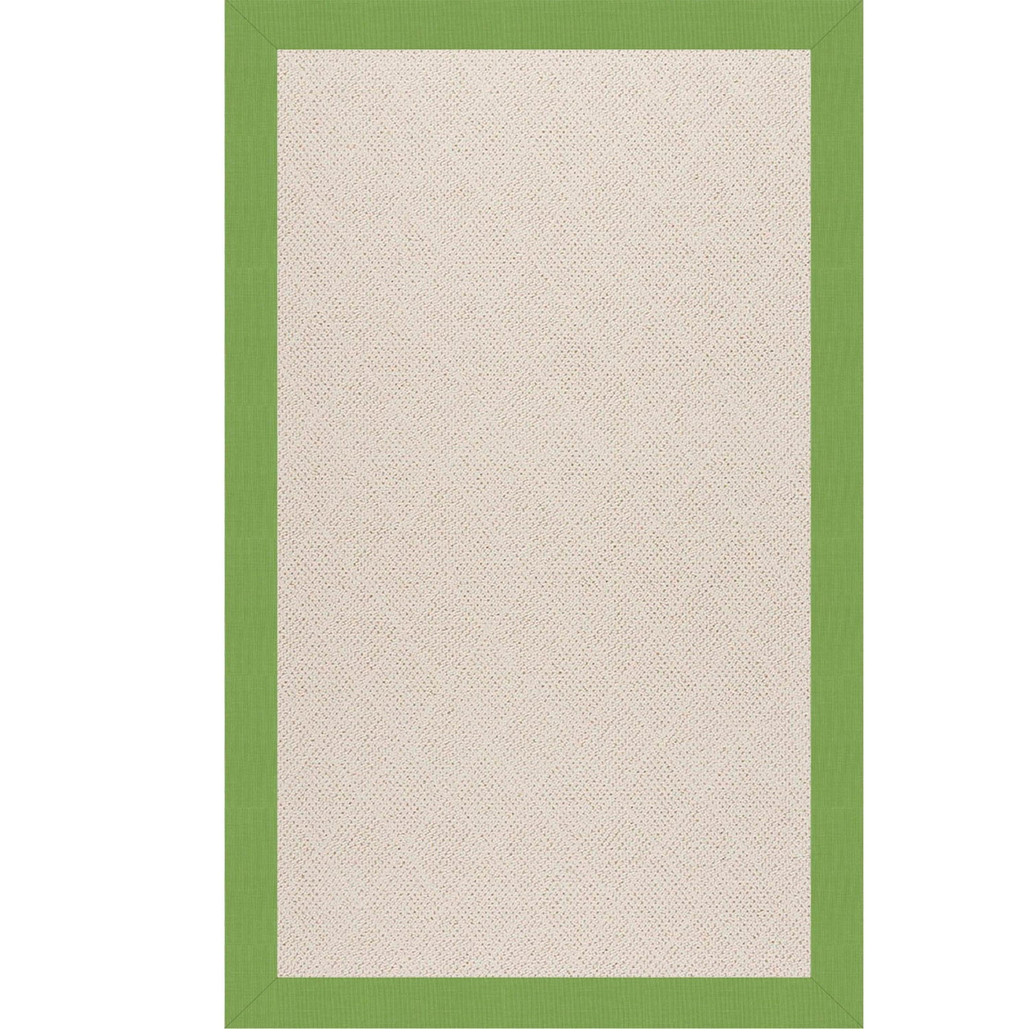Creative Concepts-White Wicker - 7' 9" x 7' 9" Indoor/Outdoor Bordered Area Rug