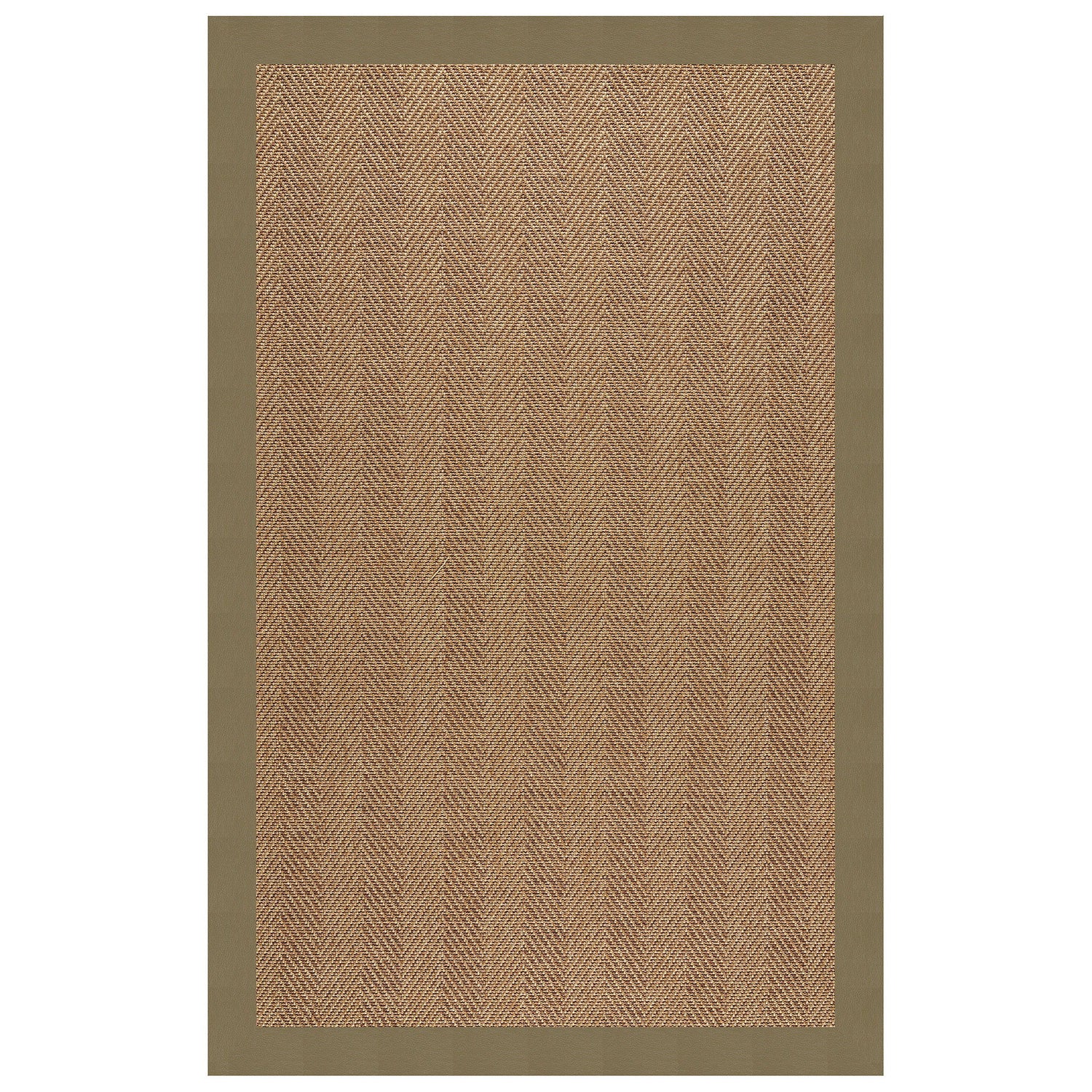 Islamorada-Herringbone - Indoor/Outdoor Bordered Rug - Classic Sage