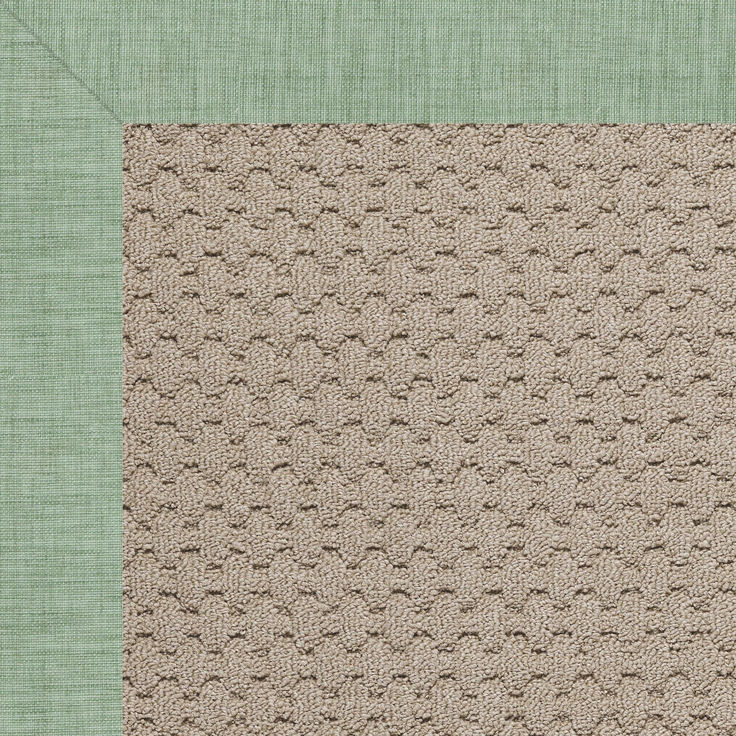 Creative Concepts-Grassy Mtn. - Indoor/Outdoor Bordered Rug - Rave Spearmint