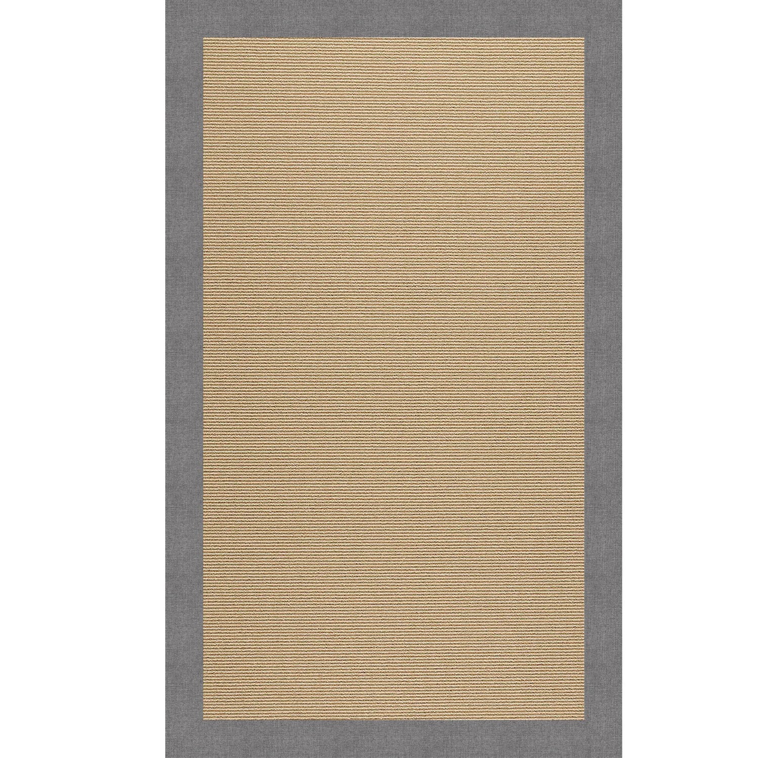 Creative Concepts-Sisal - 6' x 6' Indoor/Outdoor Bordered Rug - Canvas Slate