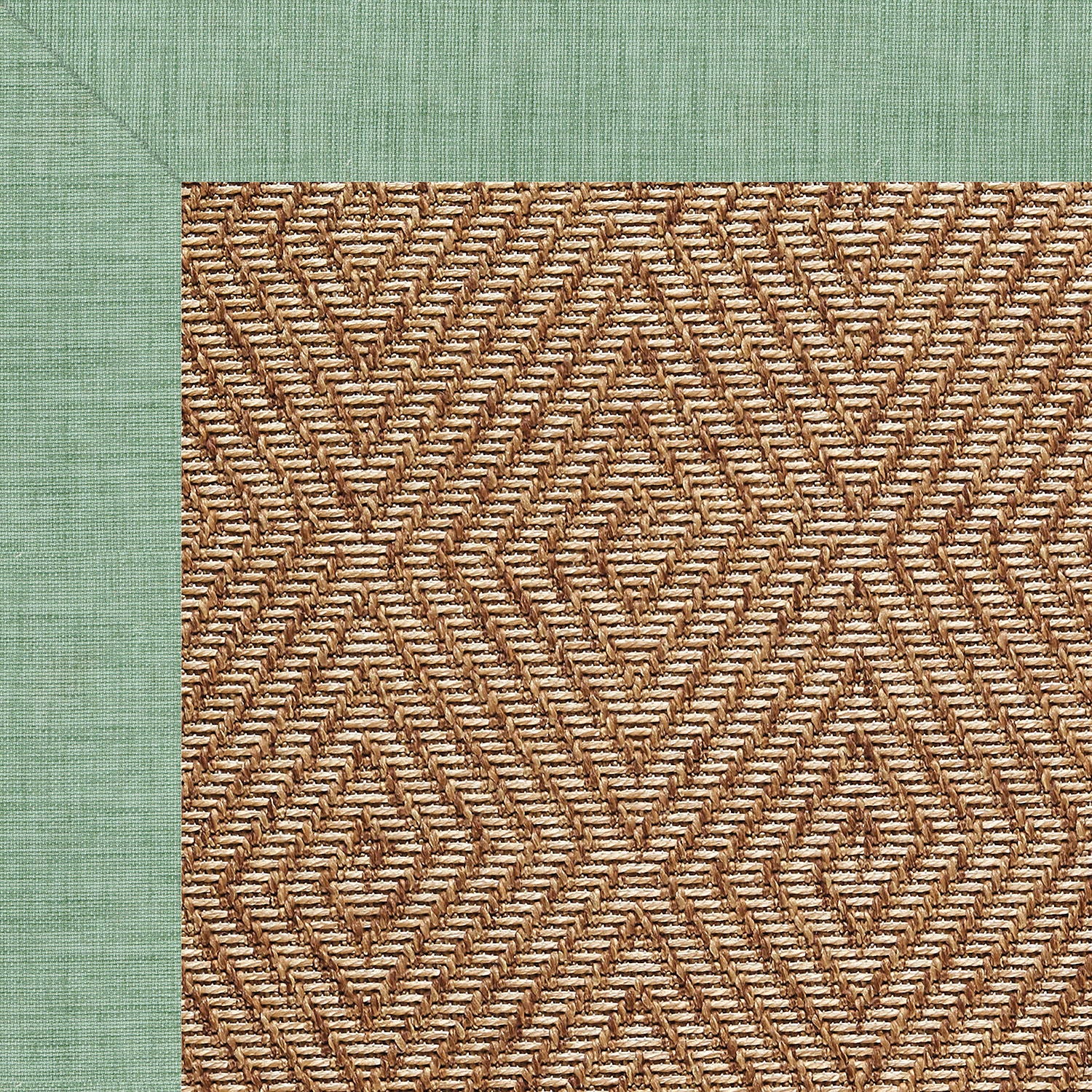 Islamorada-Diamond - Indoor/Outdoor Bordered Rug - Rave Spearmint