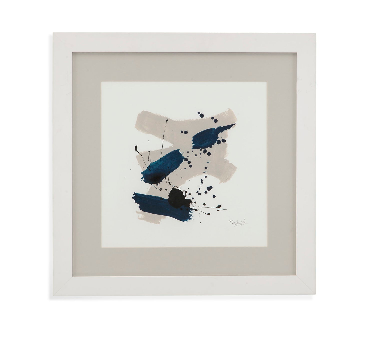 Kanji III Framed Print - Beige