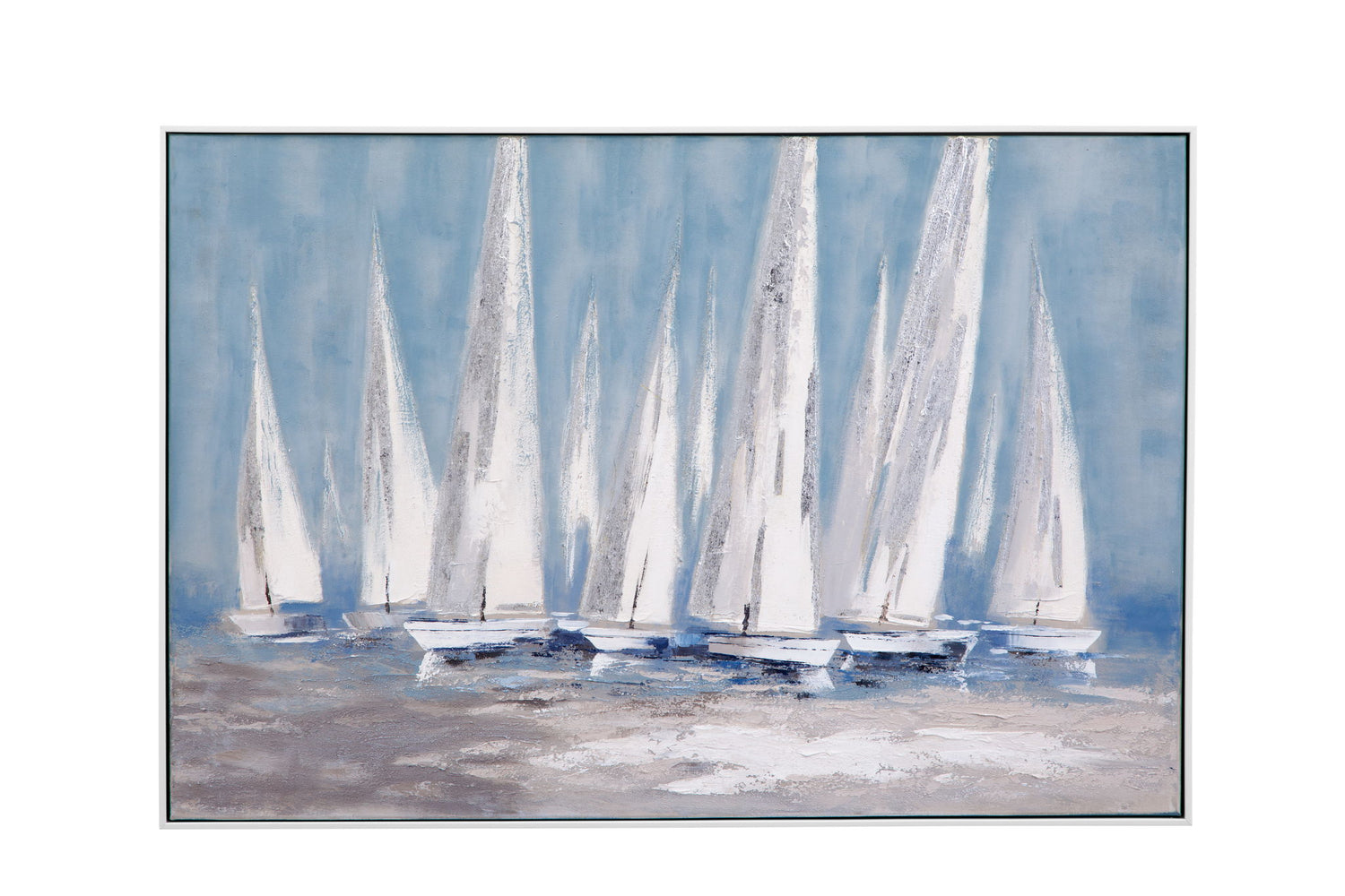 Race Day Canvas Art - Blue
