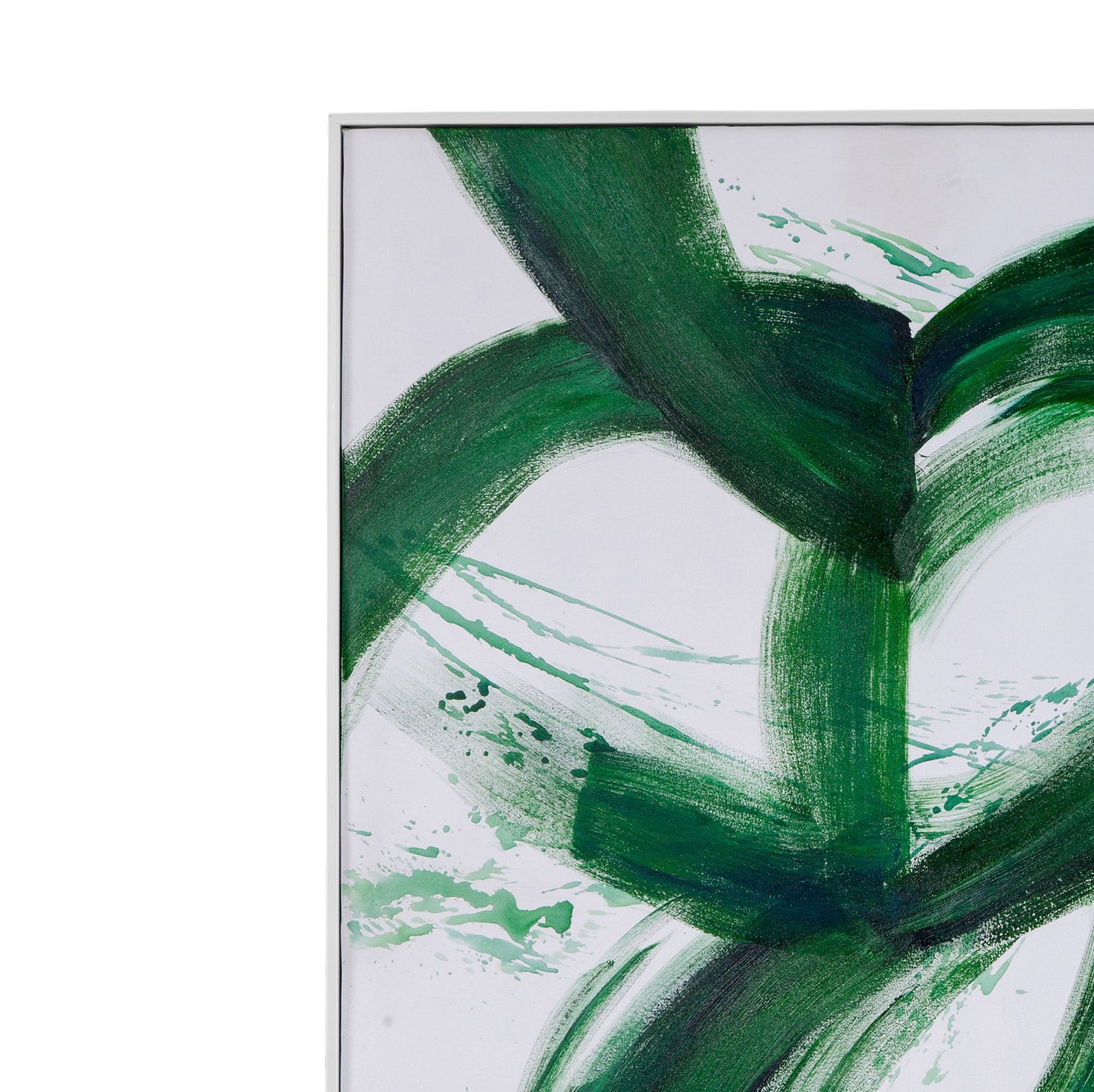 Twister Canvas Art - White