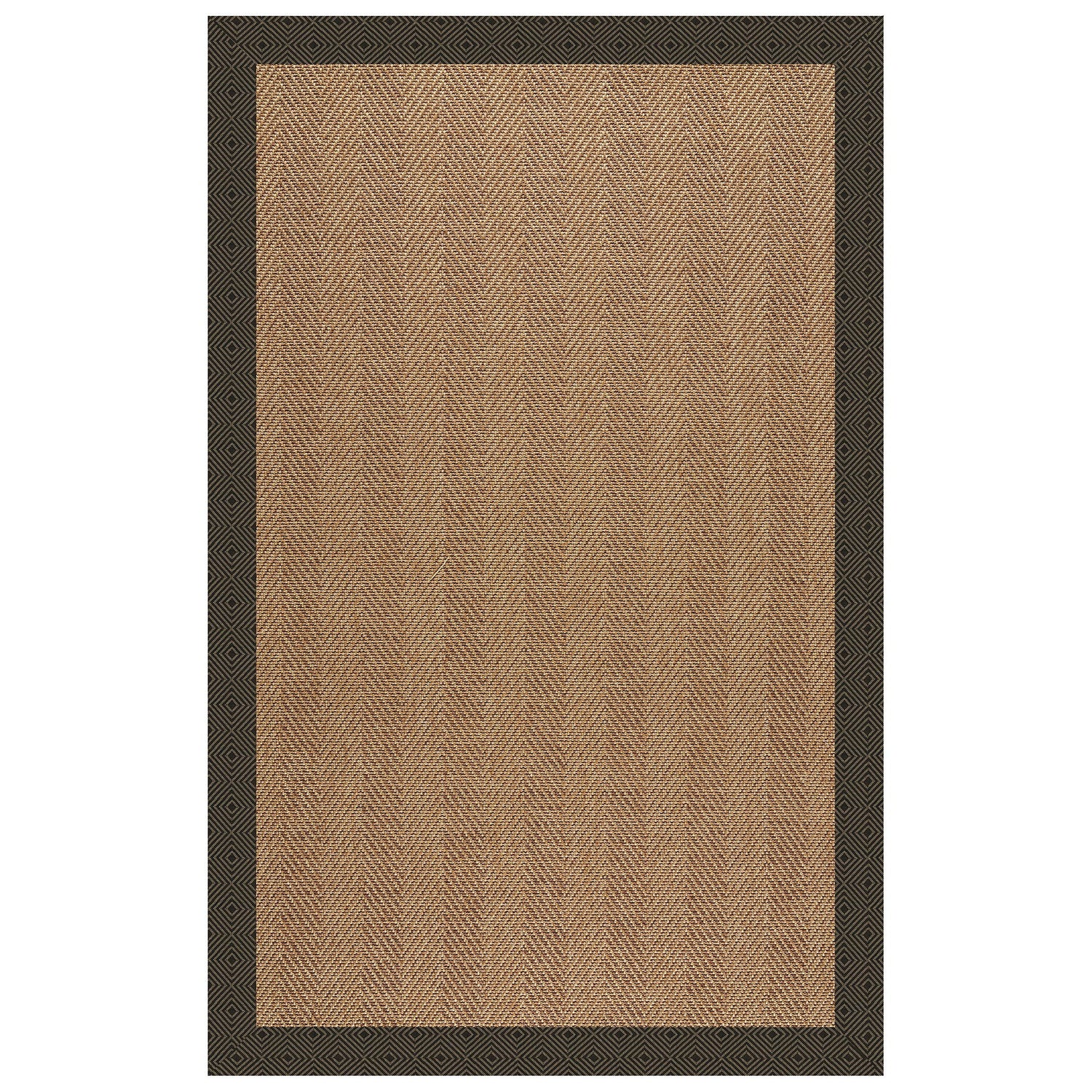 Islamorada-Herringbone - 7' 9" x 7' 9" Indoor/Outdoor Bordered Area Rug