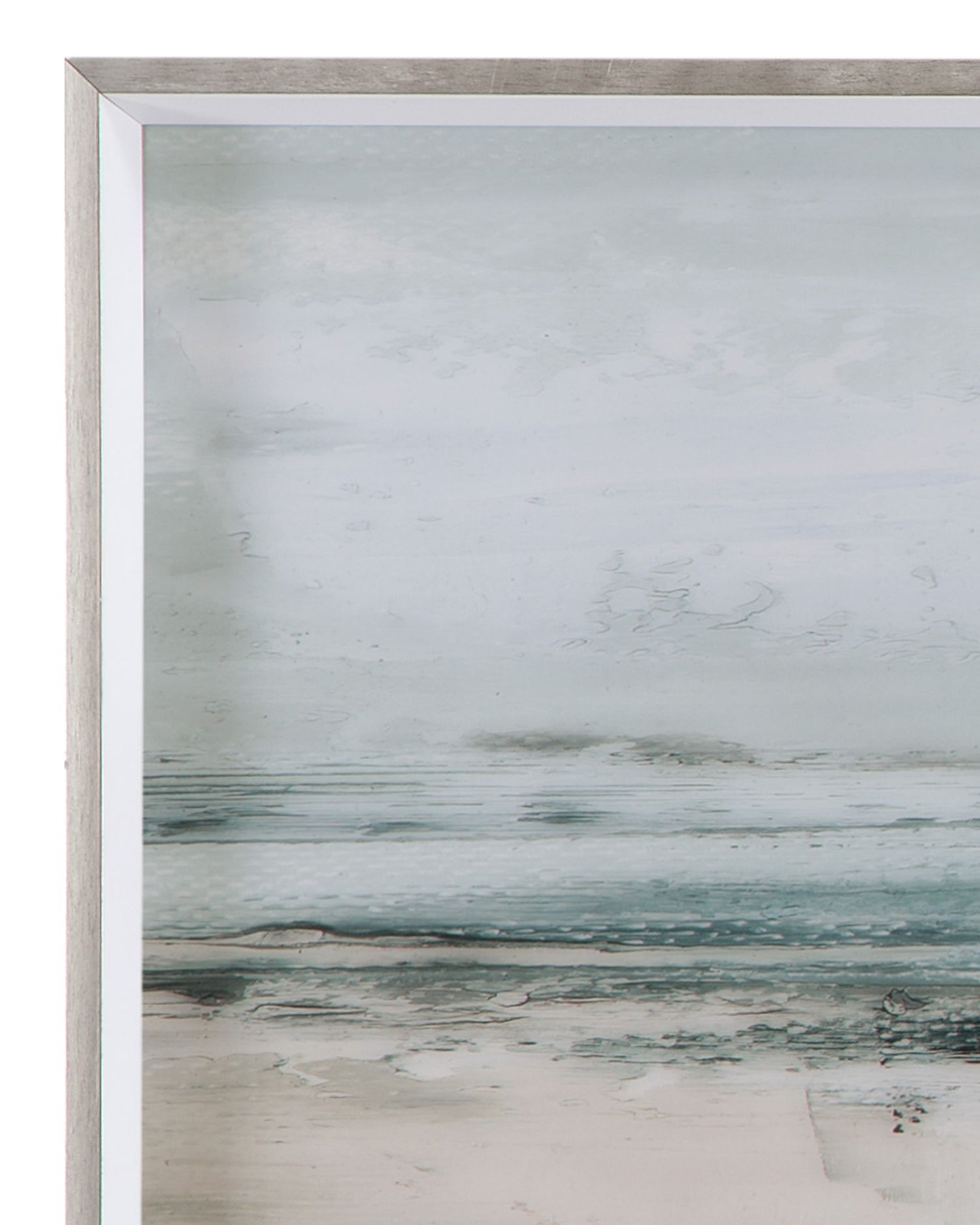 Moody Coast II Framed Art - Light Blue