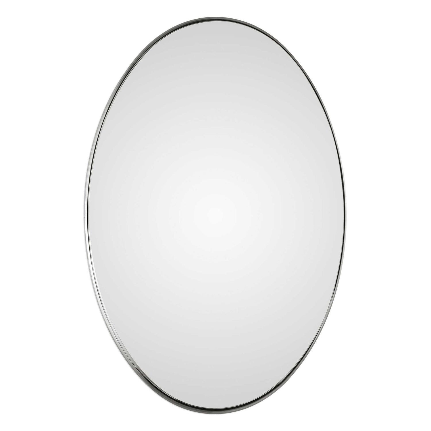 Pursley - Oval Mirror - Brushed Nickel