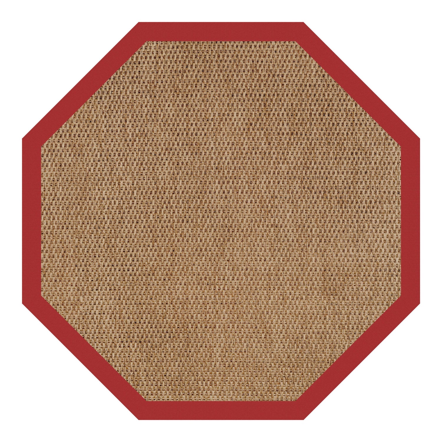 Islamorada-Basketweave - 7' 9" Indoor/Outdoor Octagonal Bordered Rug