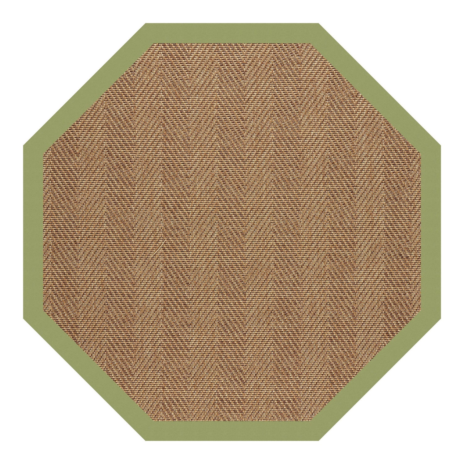 Islamorada-Herringbone - 8' Indoor/Outdoor Bordered Octagonal Rug