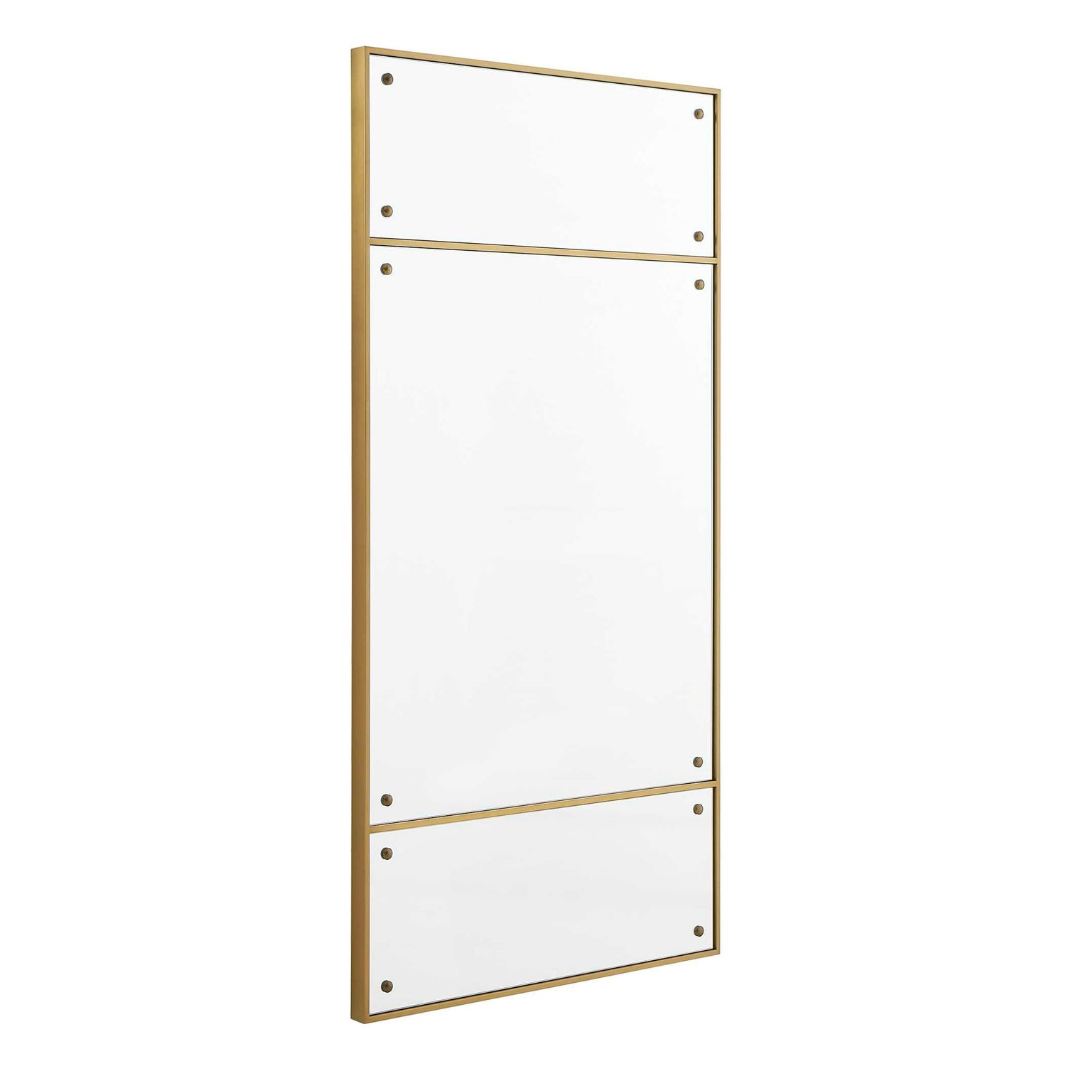 Wrenton - Rectangular Mirror - Brass