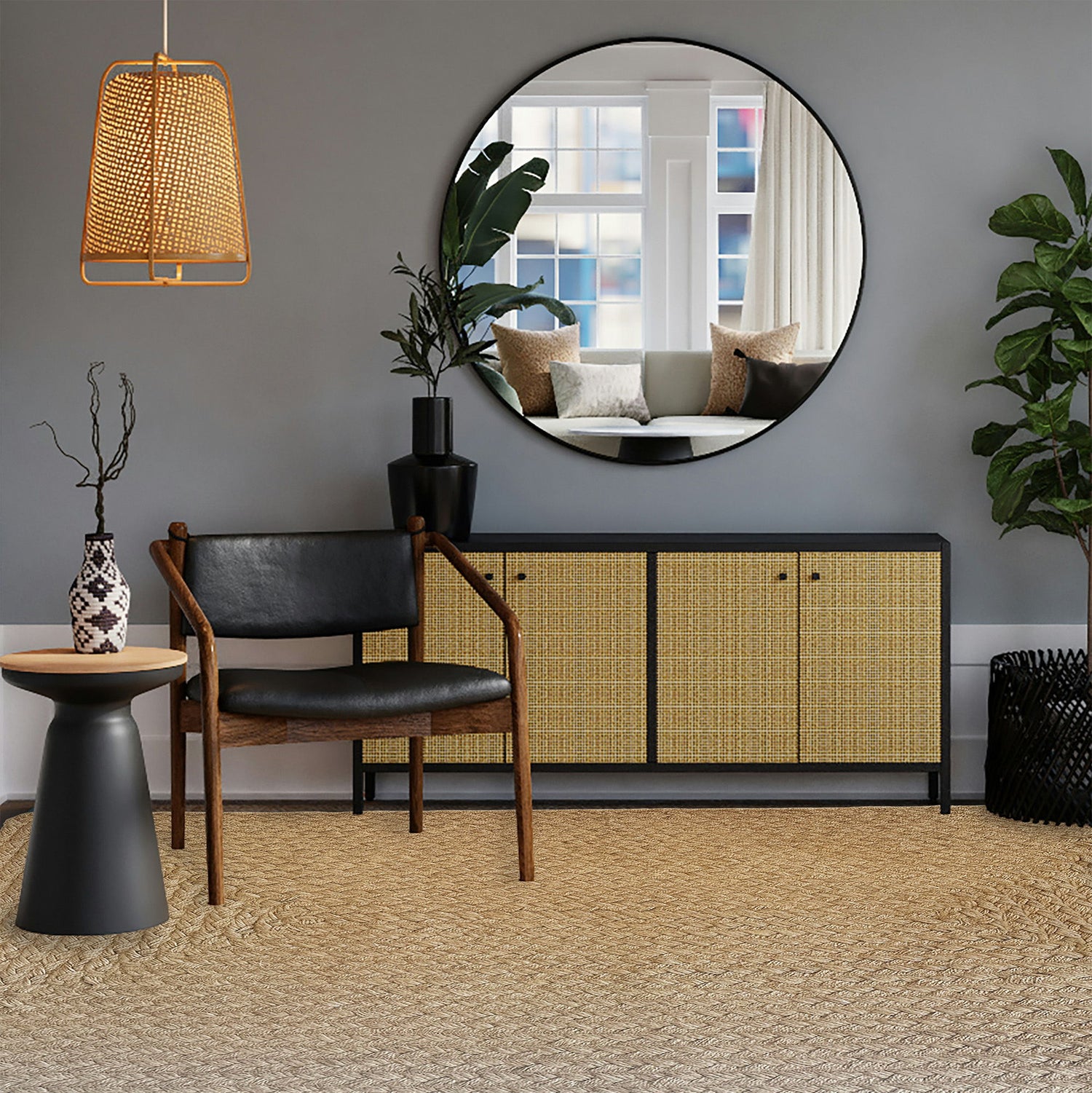 Terra Harvest - Braided Rug - Natural