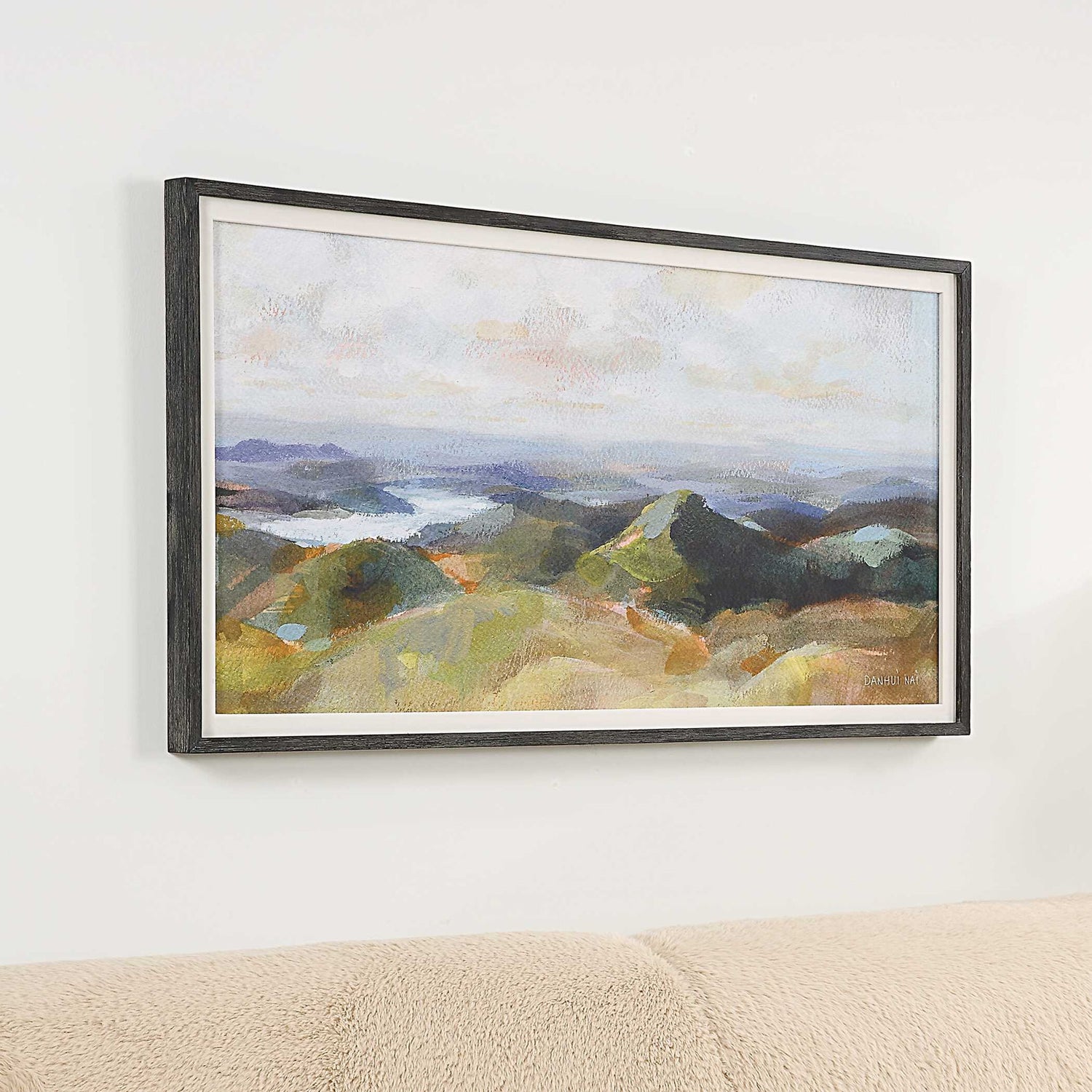 Above - The Lakes Framed Landscape Print - Gray