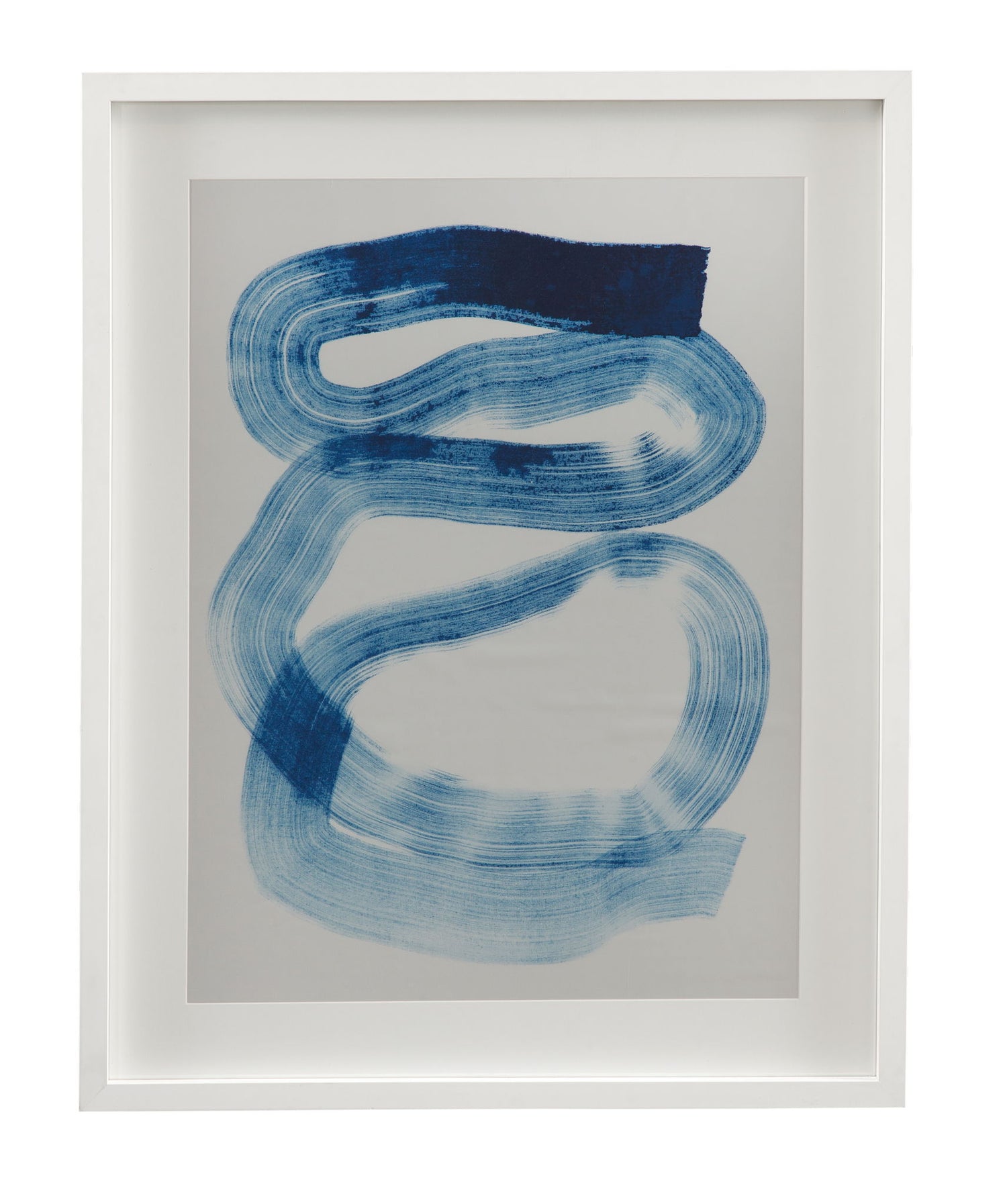 Indigo Twine Framed Print - Blue