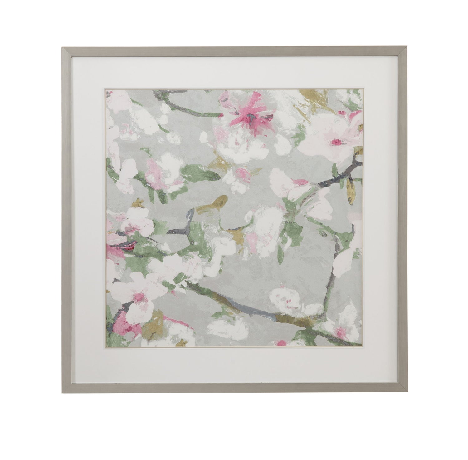 Rose Garden I Framed Print - Gray / Green