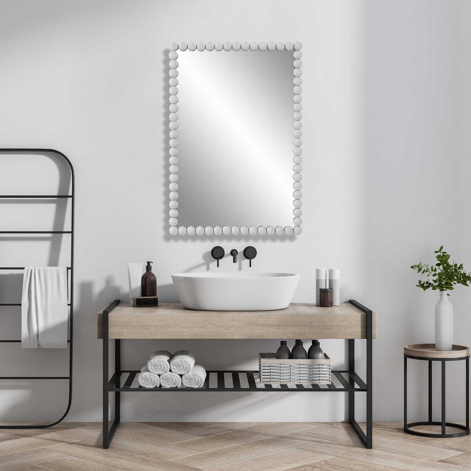 Serna - Vanity Mirror - White