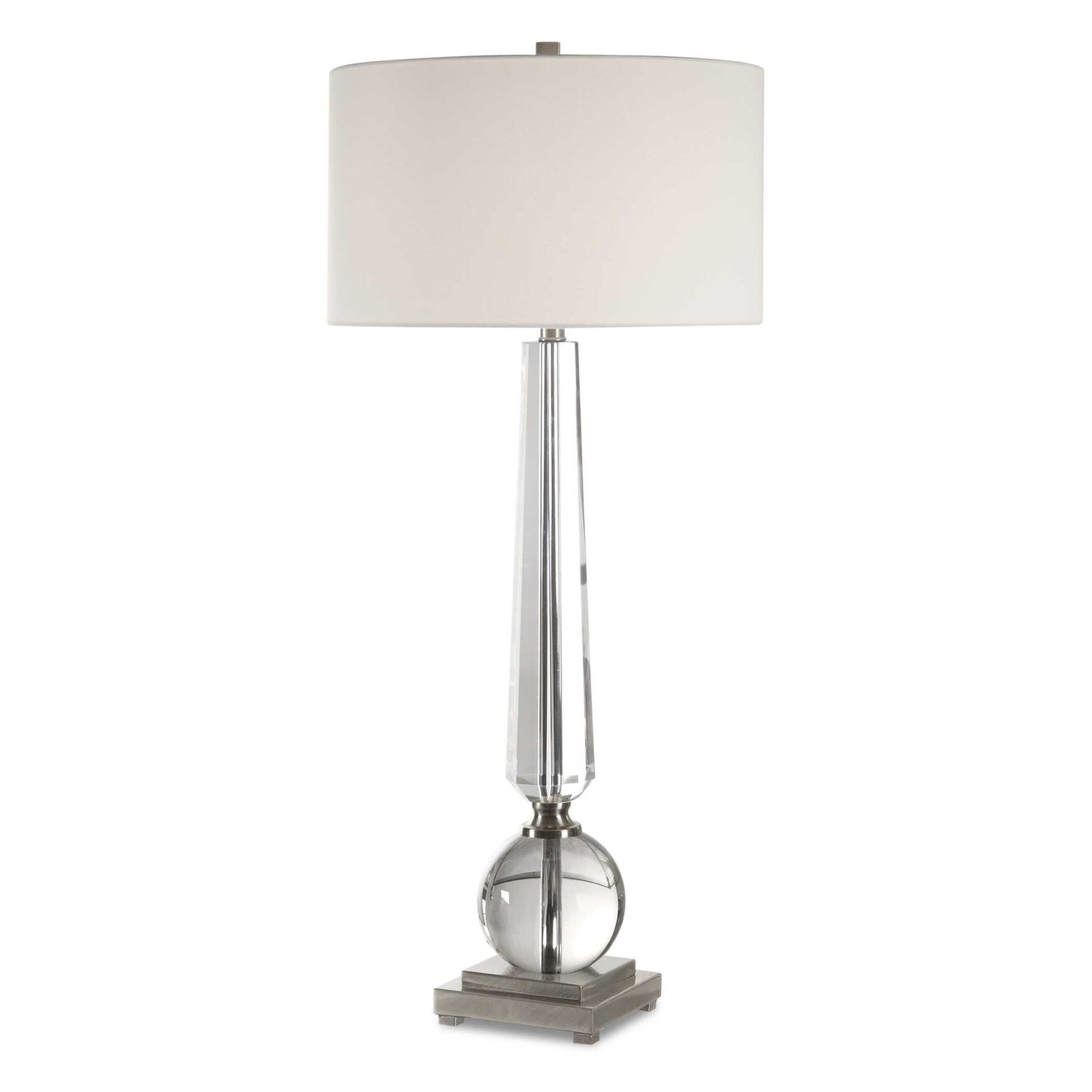 Crista - Crystal Lamp - Pearl Silver