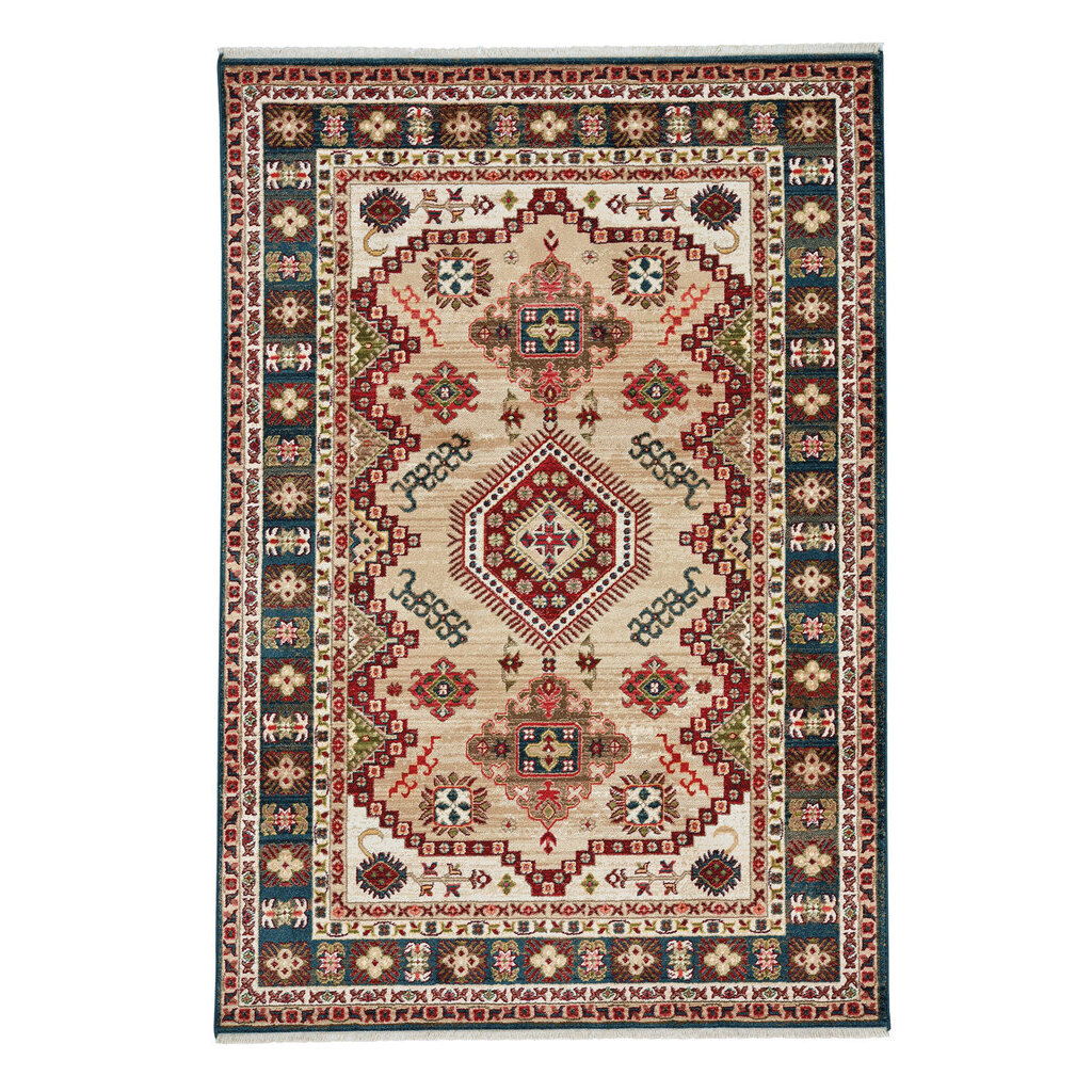 Landis-Kazak - 2' 6" x 8' Machine Made Rug - Champagne Blue