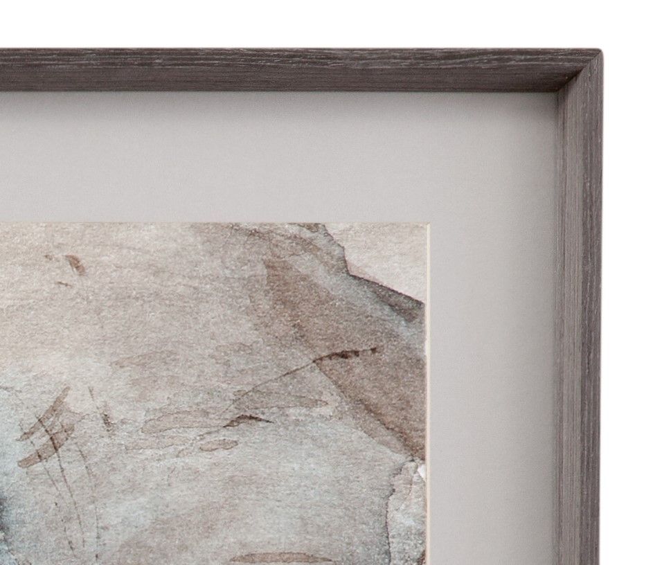 Elephant Grooves II Framed Print - Gray