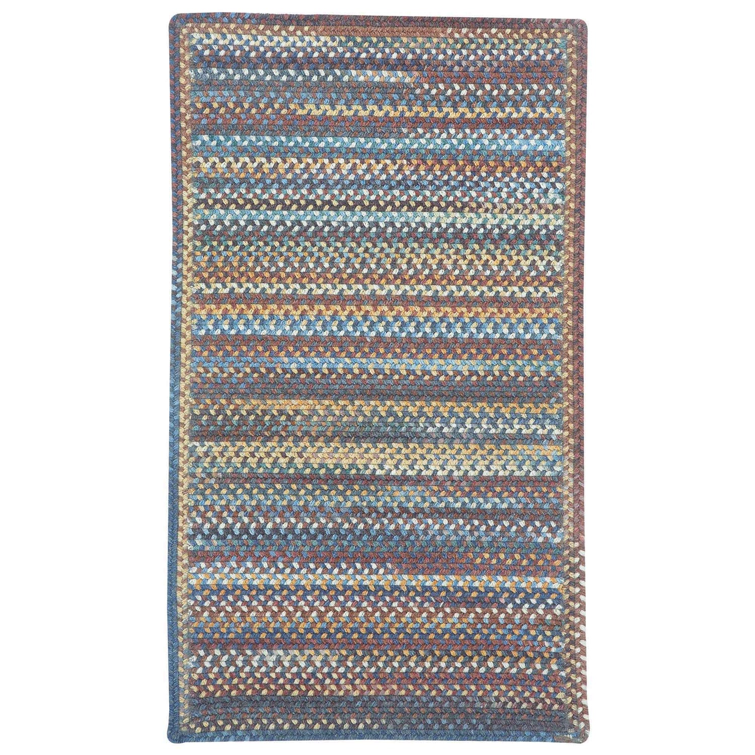 American Legacy - Braided Rug - Slate Blue