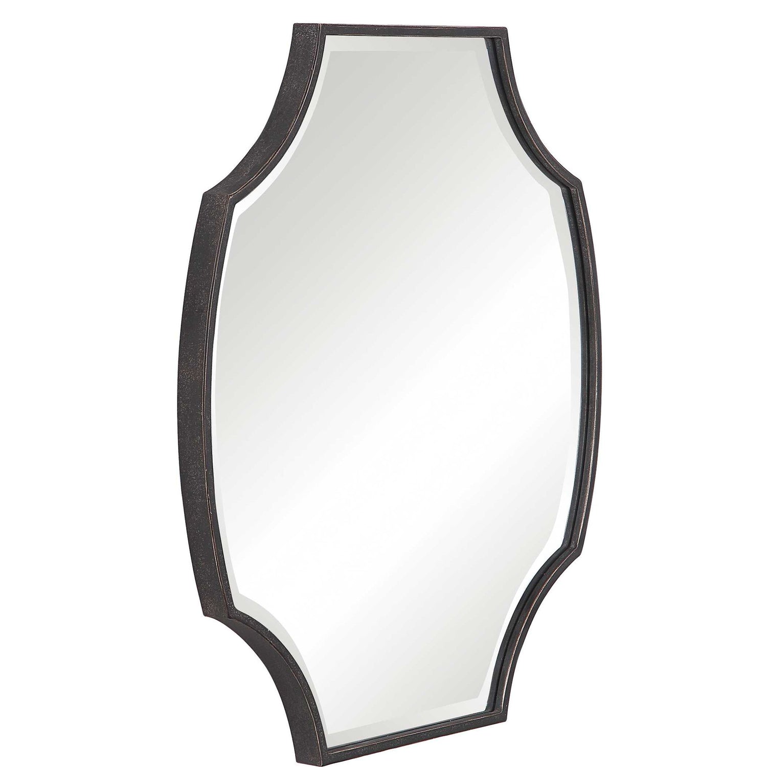 Ulalia - Scalloped Mirror - Black