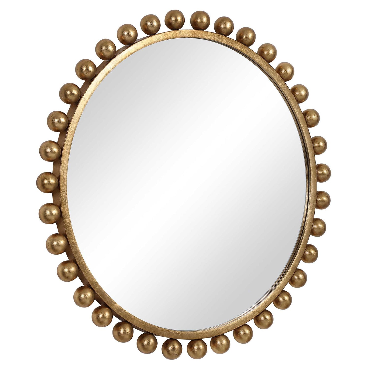 Cyra - Round Mirror - Gold