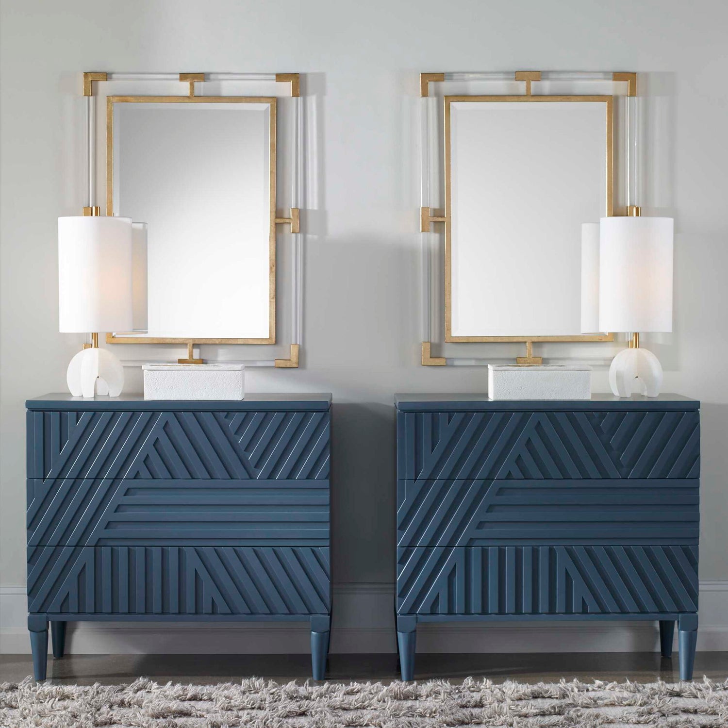 Balkan - Modern Wall Mirror - Gold