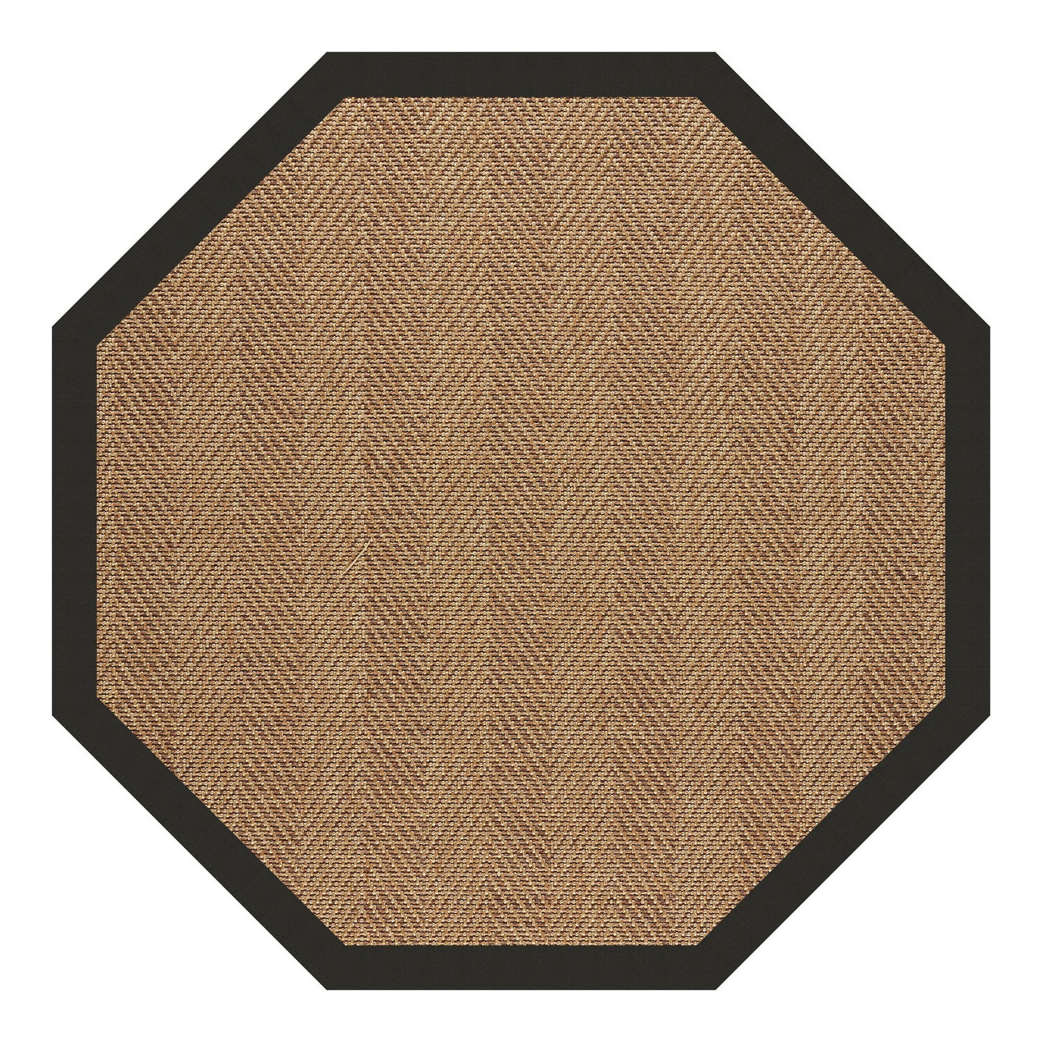 Islamorada-Herringbone - 8' Indoor/Outdoor Bordered Octagonal Rug