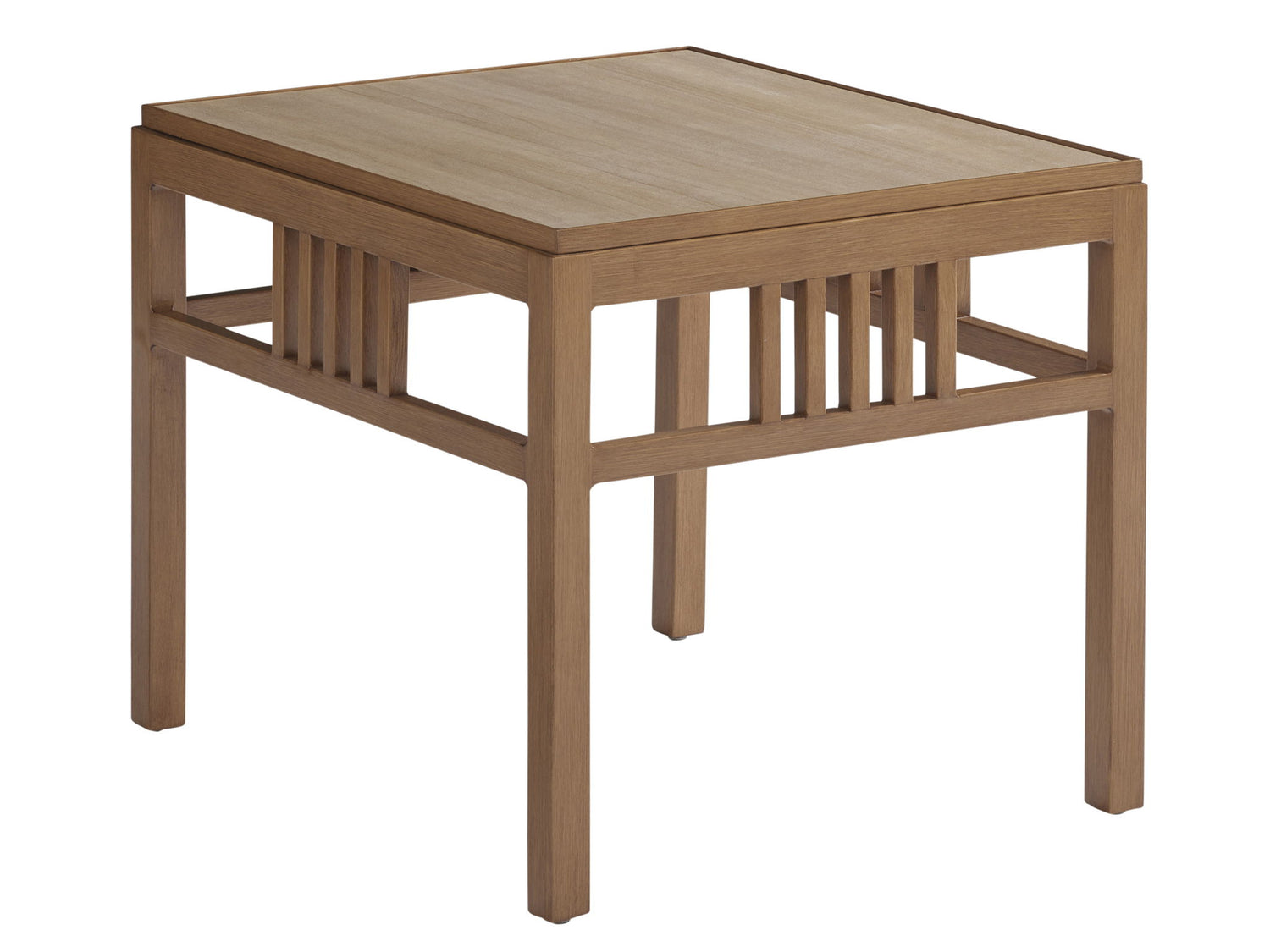 St Tropez - Rectangular End Table - Light Brown