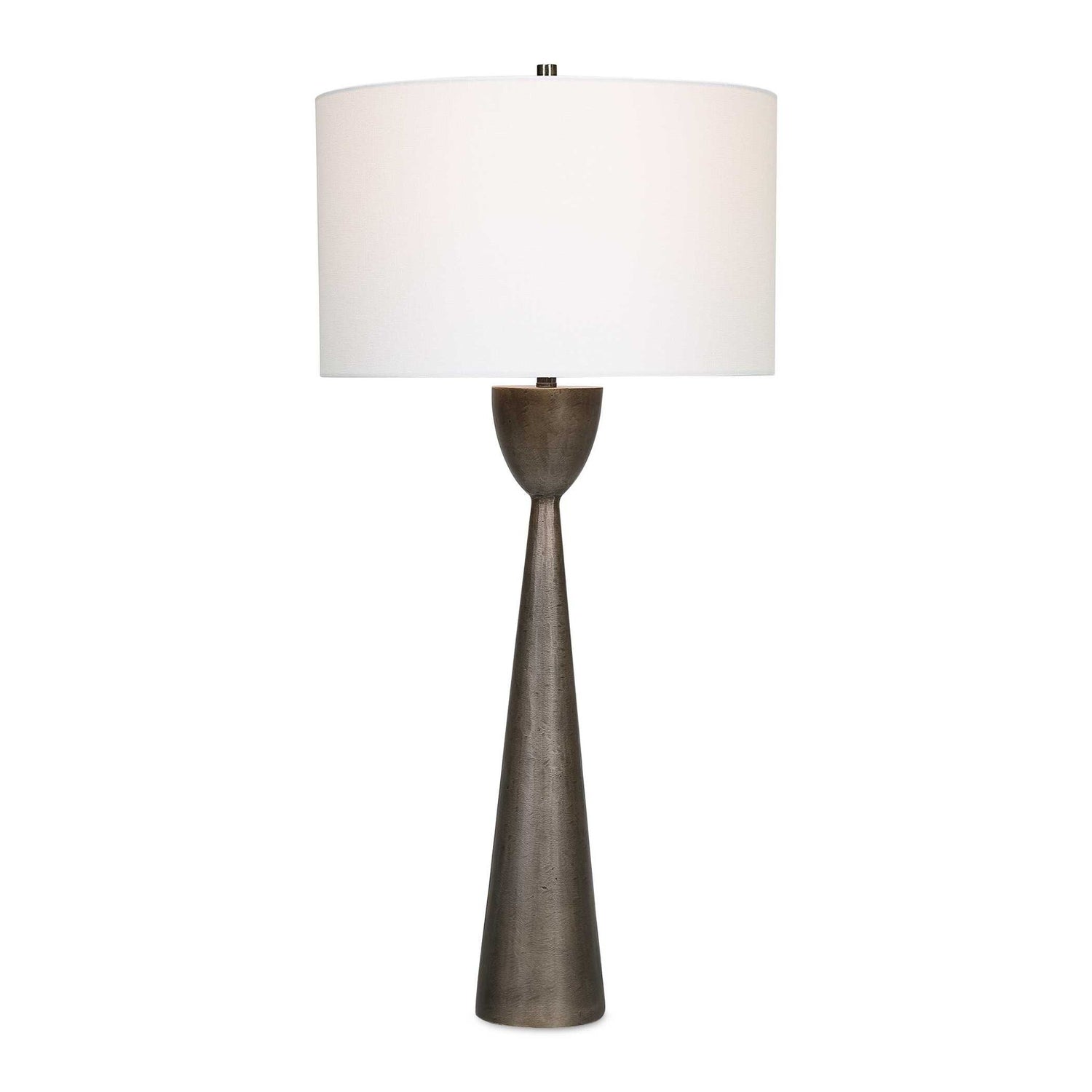 Waller - Handcrafted Cast Table Lamp - Dark Brown