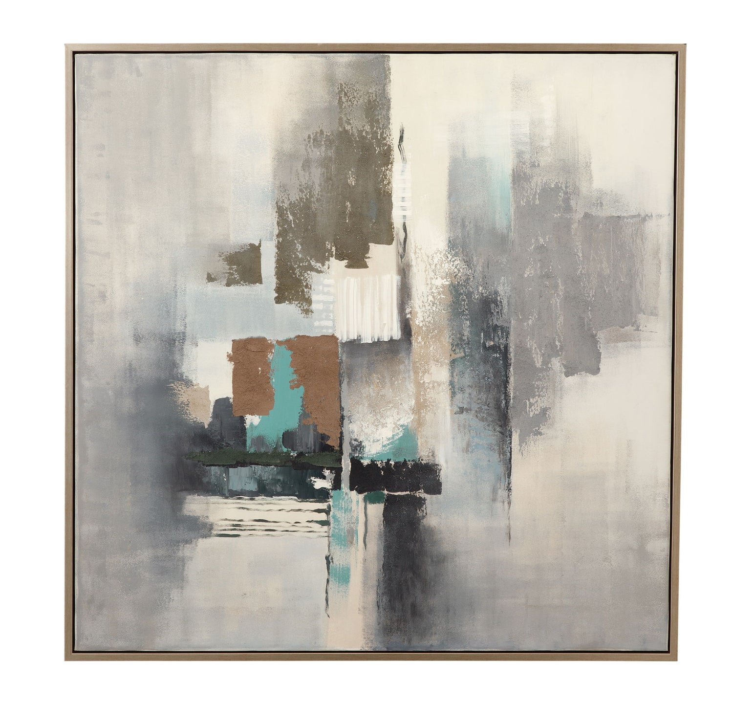 Couture Framed Canvas - Gray
