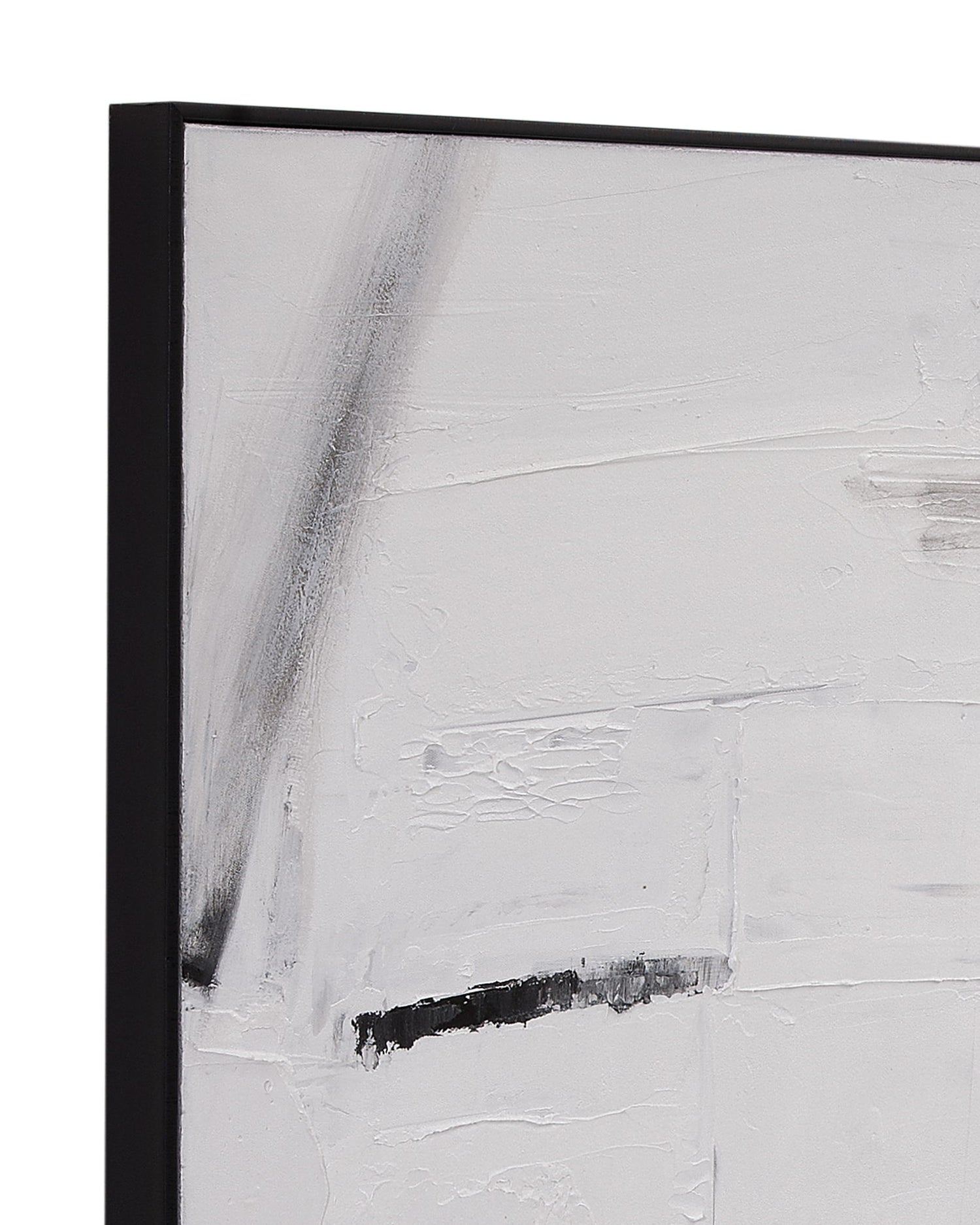 Miles Canvas Art - White