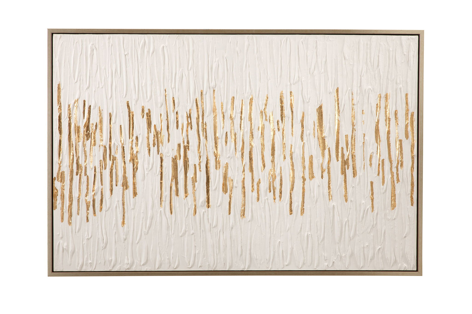Gilded Age Framed Canvas - White / Gold