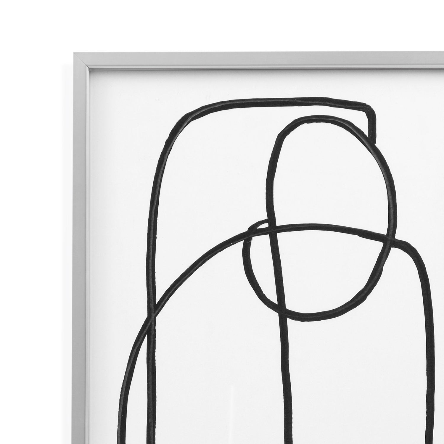 Form Study IV Framed Print - Pearl Silver