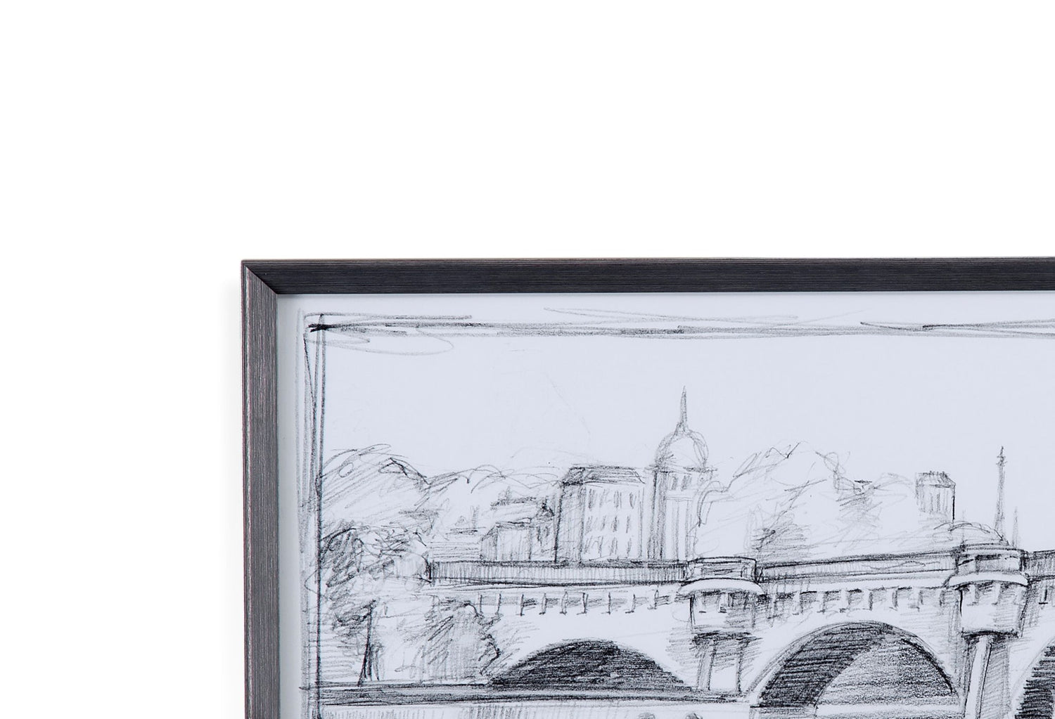 Pont Neuf Framed Print - Gray