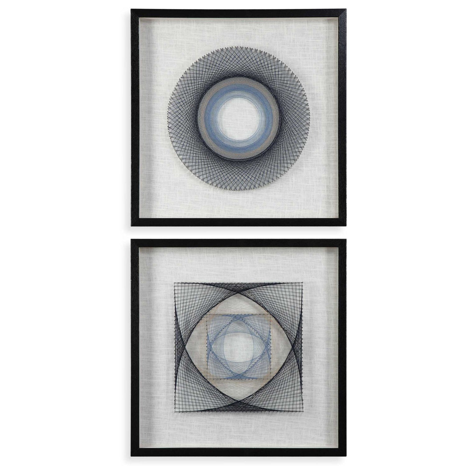 String Duet - Geometric Art (Set of 2) - Black