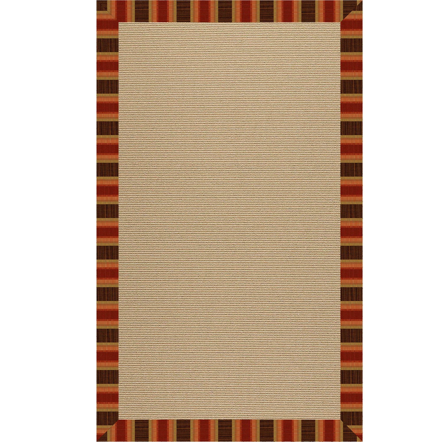 Creative Concepts-Sisal - 7' 9" x 7' 9" Indoor/Outdoor Bordered Area Rug