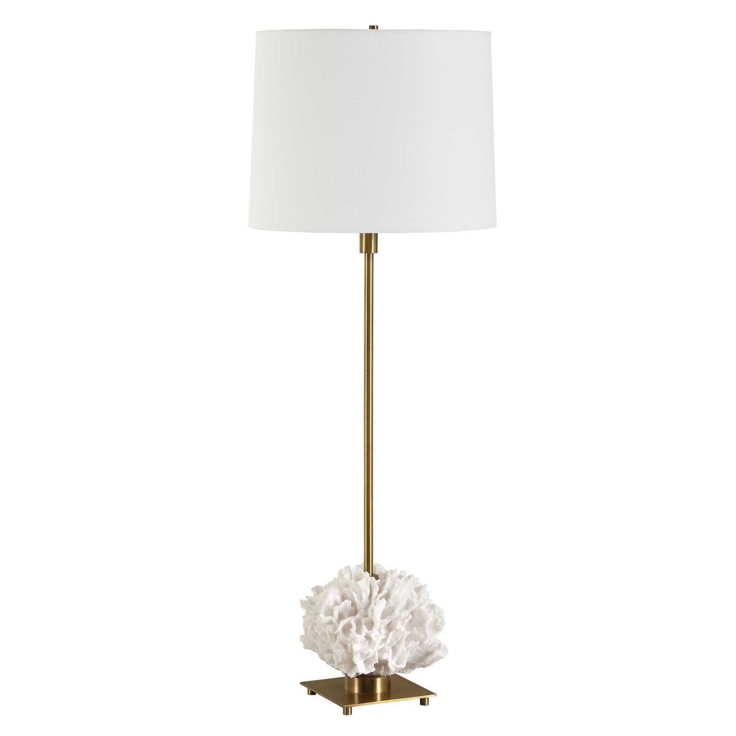 Caronia - Coral Buffet Lamp - Brass / Gold / White