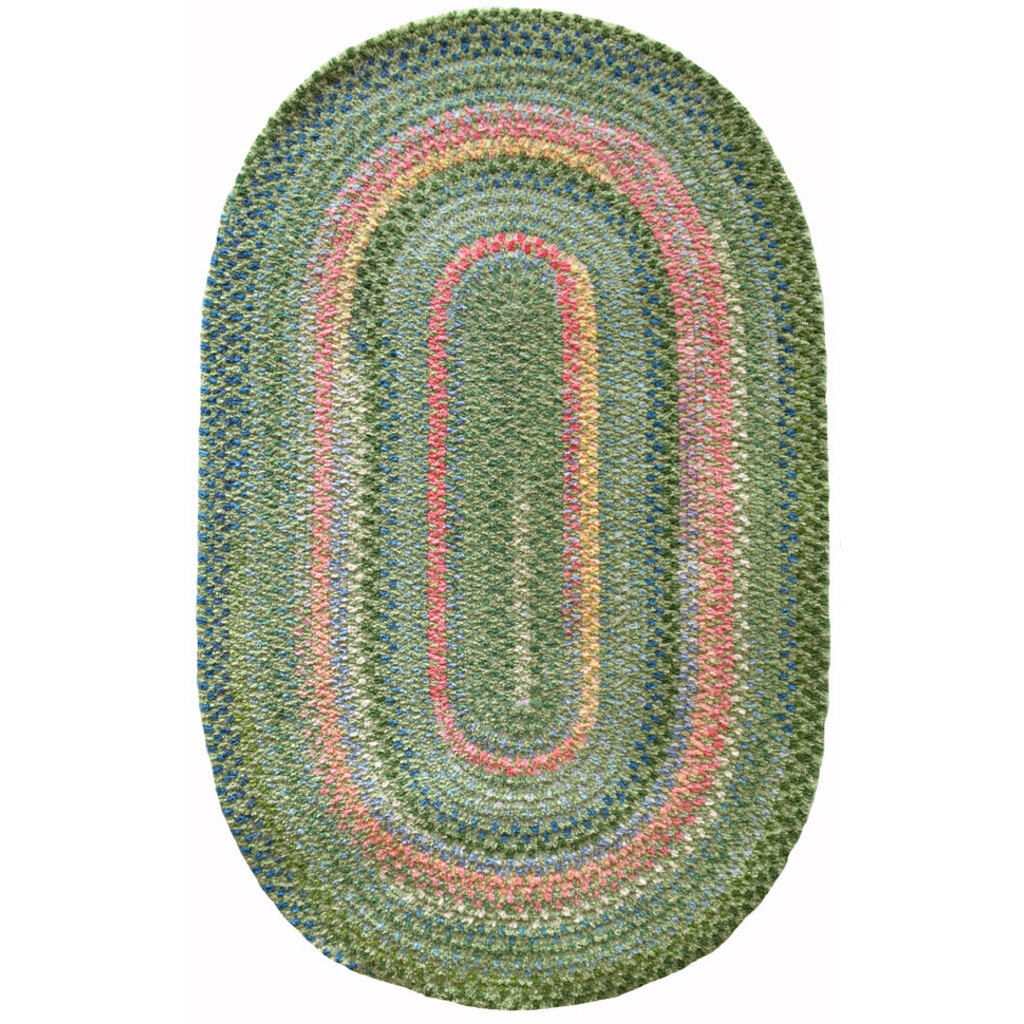 Bailey - Oval Braided Rug - Greenhouse