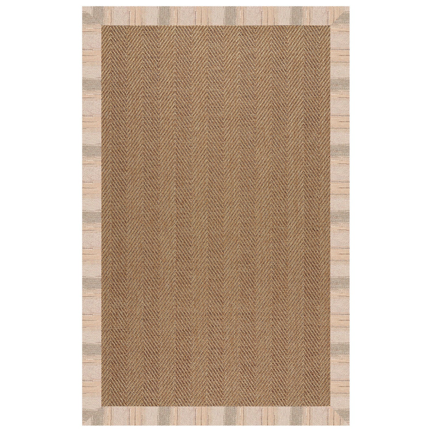 Islamorada-Herringbone - 7' 9" x 10' Bordered Rug
