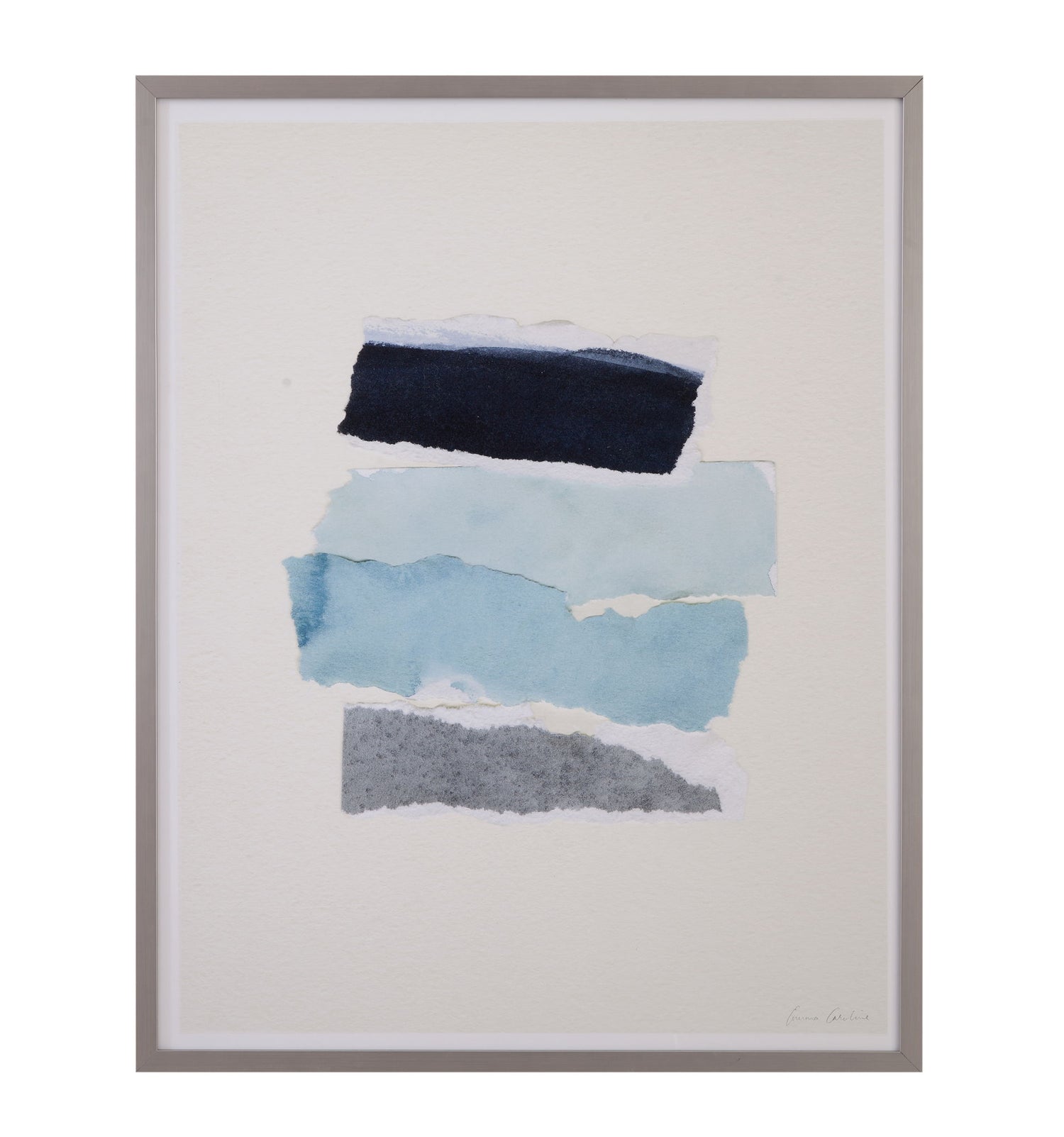 Seaside Color Study III Framed Print - Blue