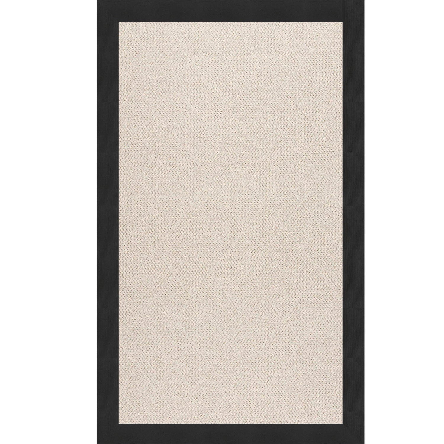 Creative Concepts-White Wicker - 2' 6" x 8' Indoor/Outdoor Bordered Rug