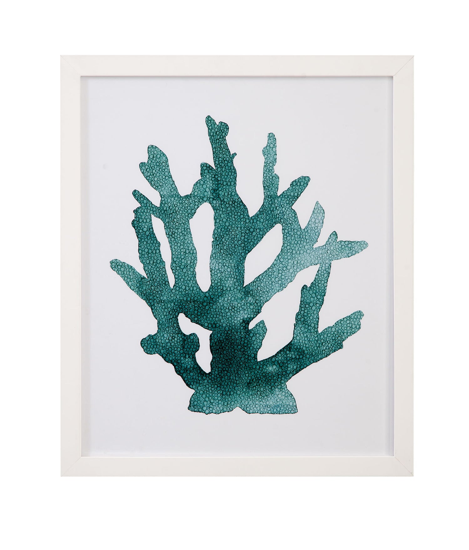 Coral Souvenirs I Framed Print - Green