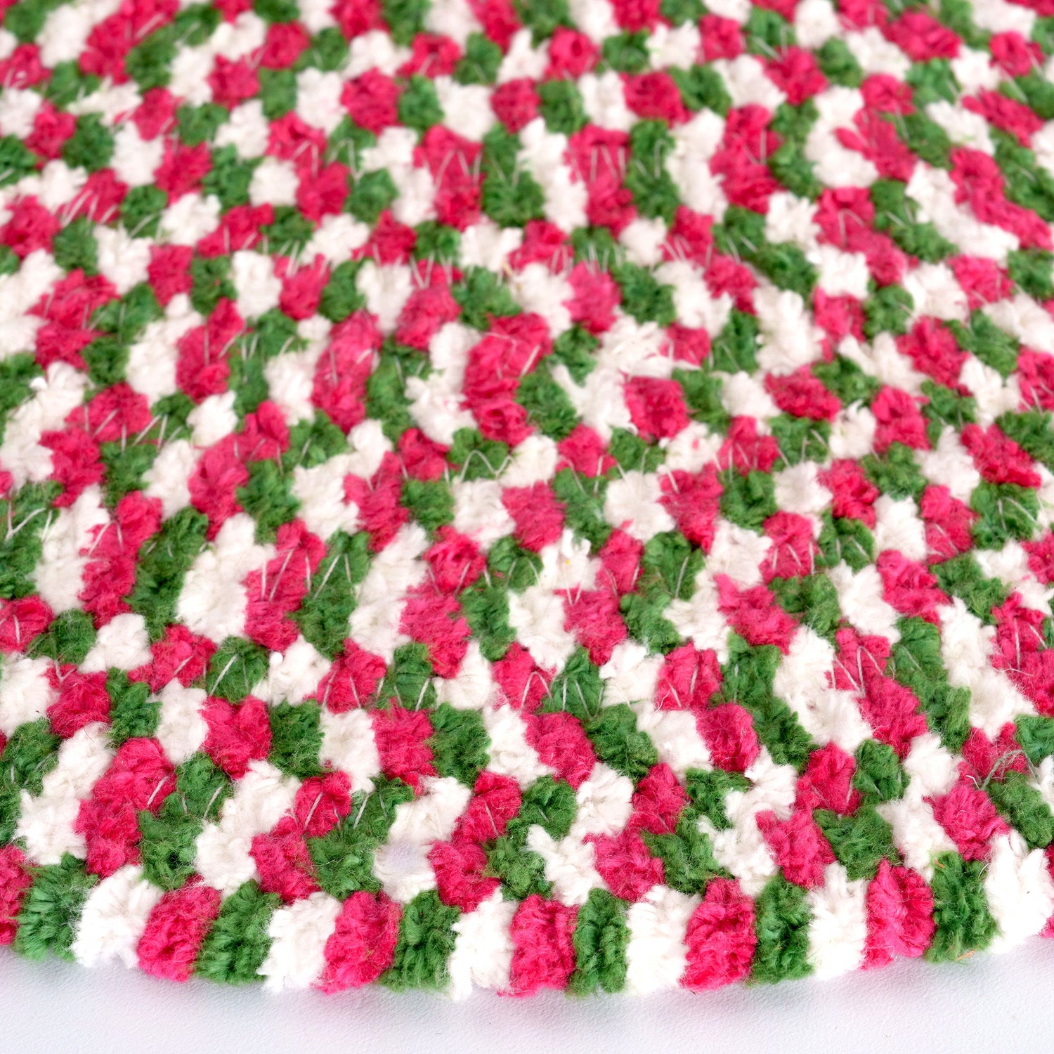 Happy Holidays-Christmas - Oval Braided Rug