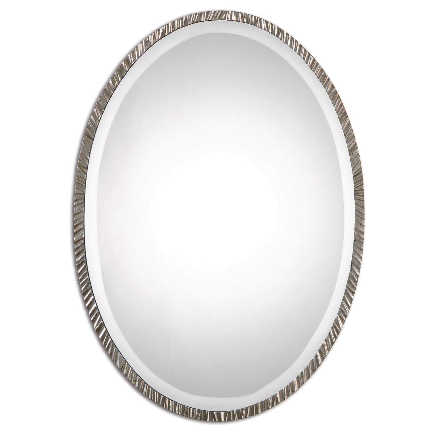 Annadel - Oval Wall Mirror - Pearl Silver