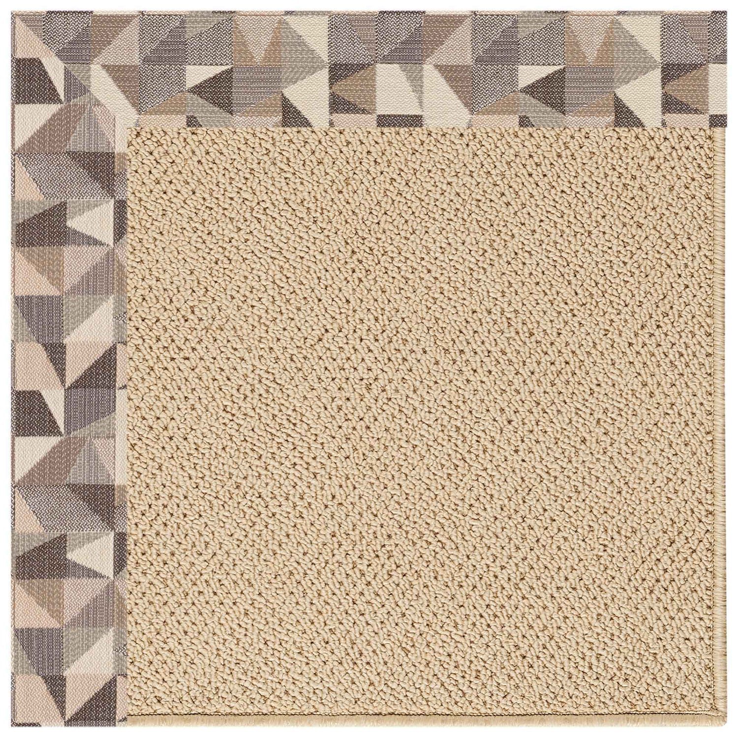 Creative Concepts-Cane Wicker - 6' Indoor/Outdoor Bordered Rug